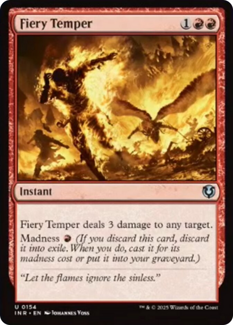 Fiery Temper [Innistrad Remastered] | Pegasus Games WI