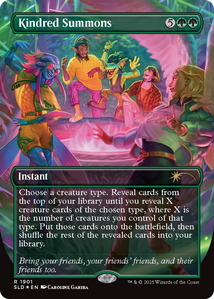 Kindred Summons (Double Rainbow Foil) [Secret Lair Drop Series] | Pegasus Games WI