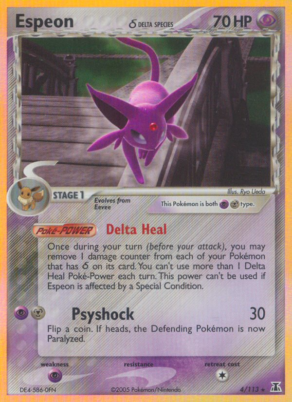Espeon (4/113)(Delta Species) [EX: Delta Species] | Pegasus Games WI