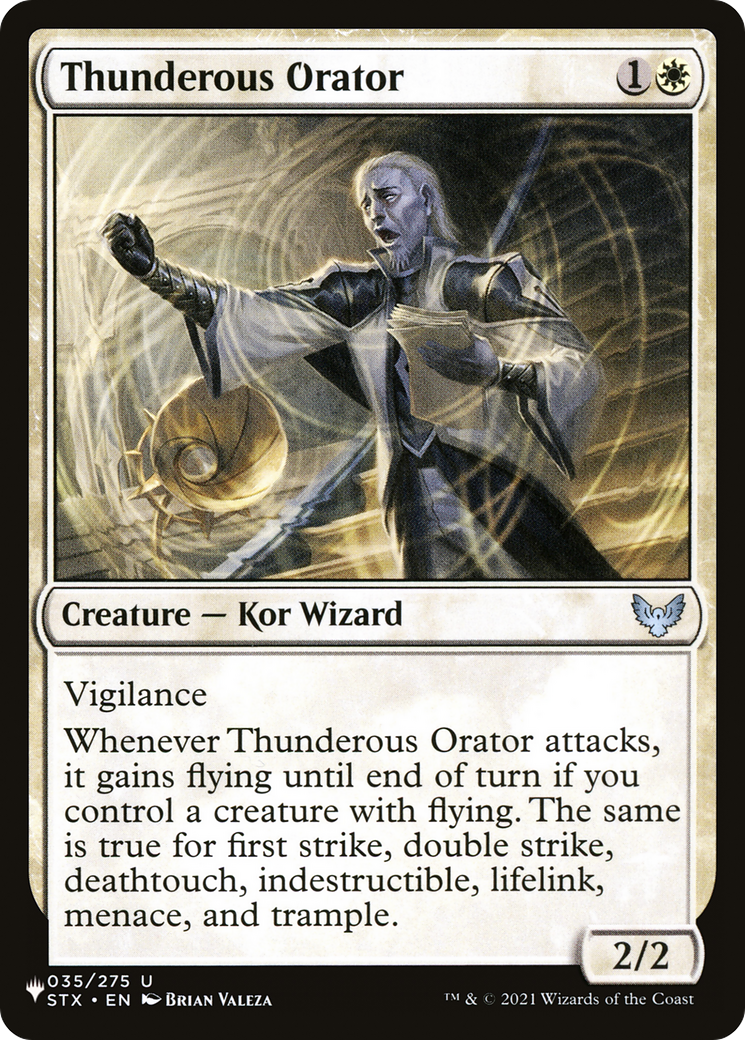 Thunderous Orator [The List Reprints] | Pegasus Games WI