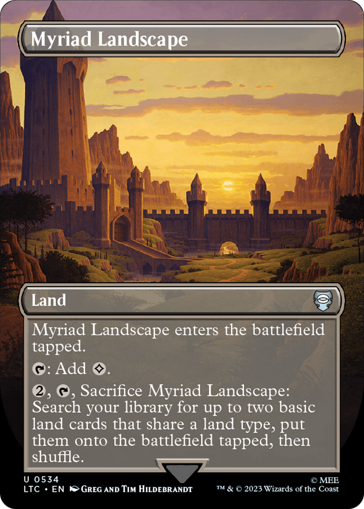 Myriad Landscape (Borderless) [The Lord of the Rings: Tales of Middle-Earth Commander] | Pegasus Games WI