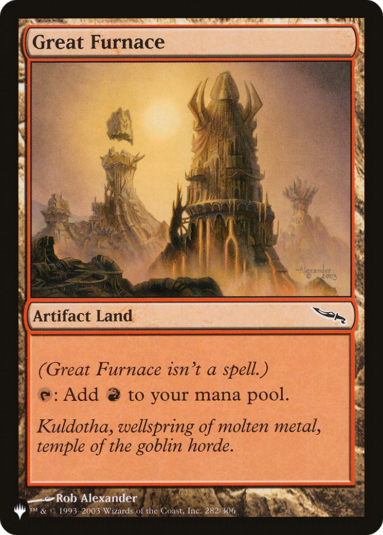 Great Furnace (MRD) [The List] | Pegasus Games WI