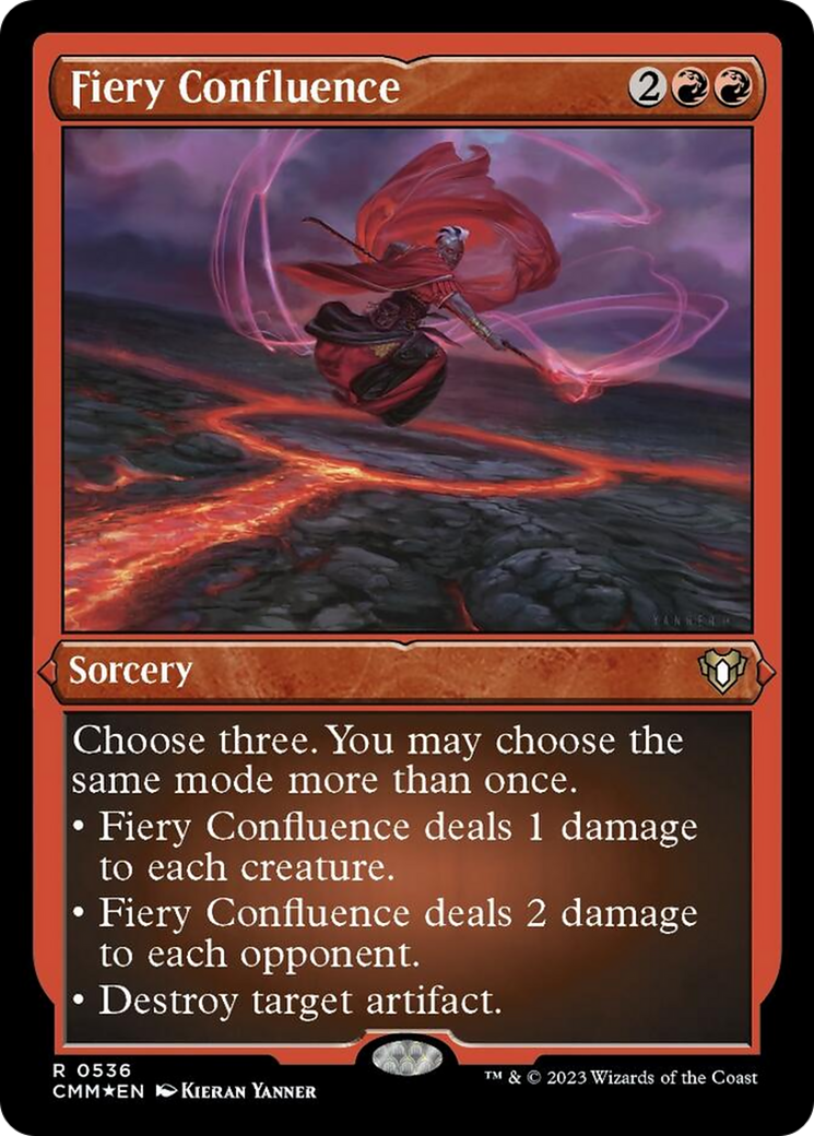 Fiery Confluence (Foil Etched) [Commander Masters] | Pegasus Games WI