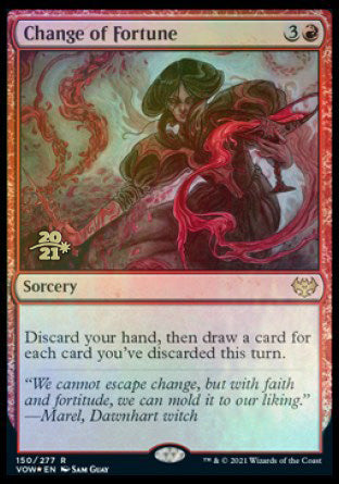 Change of Fortune [Innistrad: Crimson Vow Prerelease Promos] | Pegasus Games WI