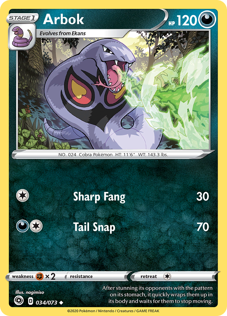 Arbok (034/073) [Sword & Shield: Champion's Path] | Pegasus Games WI