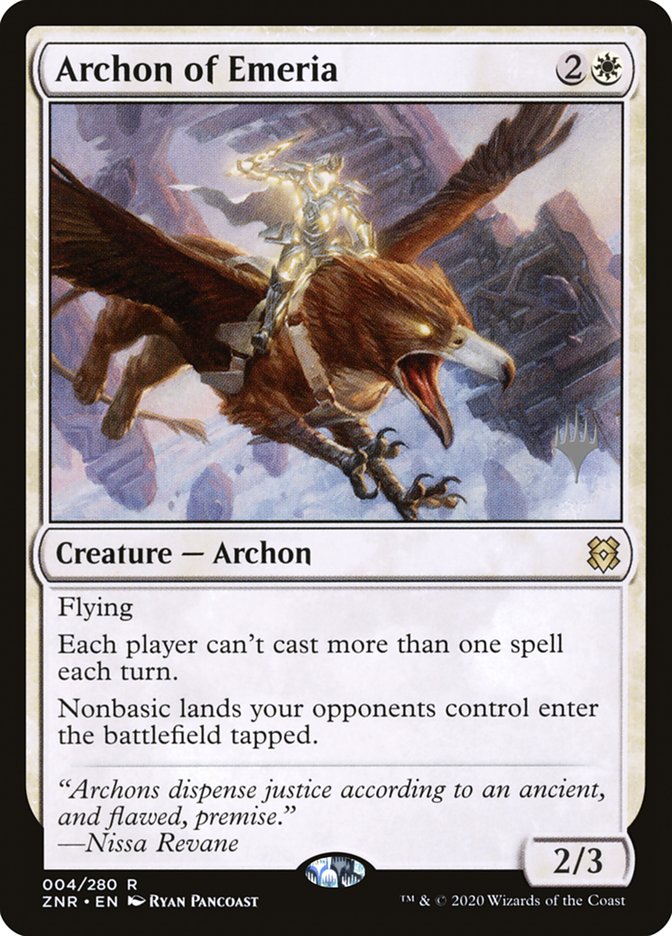 Archon of Emeria (Promo Pack) [Zendikar Rising Promos] | Pegasus Games WI