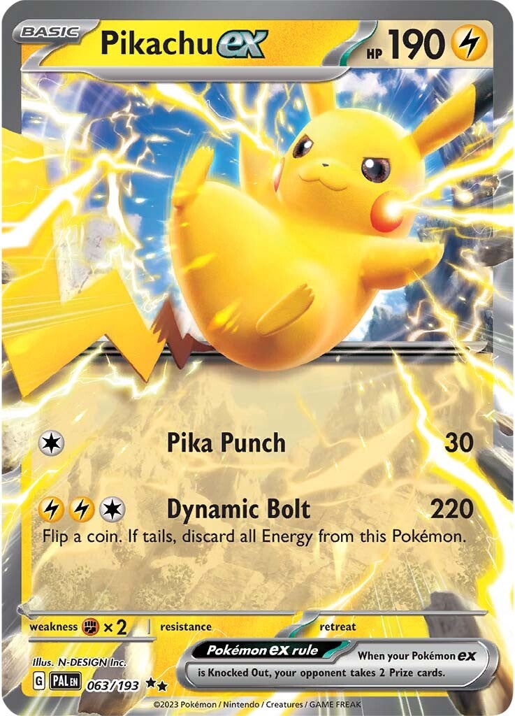 Pikachu ex (063/193) [Scarlet & Violet: Paldea Evolved] | Pegasus Games WI