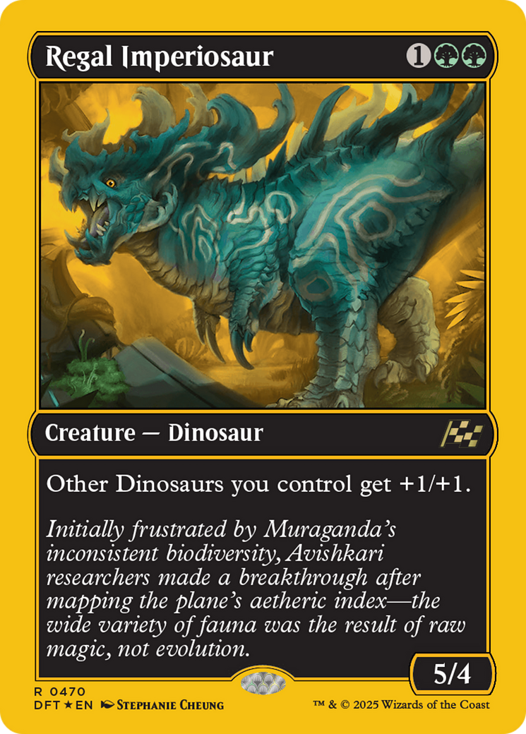 Regal Imperiosaur (First-Place Foil) [Aetherdrift] | Pegasus Games WI