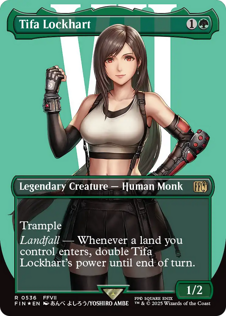 Tifa Lockhart (Borderless) (Surge Foil) [FINAL FANTASY] | Pegasus Games WI