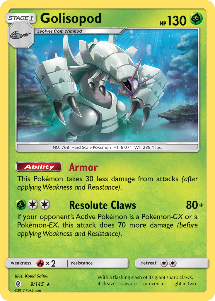 Golisopod (9/145) [Sun & Moon: Guardians Rising] | Pegasus Games WI