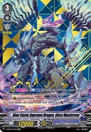 Blue Storm Supreme Dragon, Glory Maelstrom (V-EB08/SV03EN) [My Glorious Justice] | Pegasus Games WI