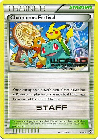 Champions Festival 2016 Staff (XY176) [XY: Black Star Promos] | Pegasus Games WI