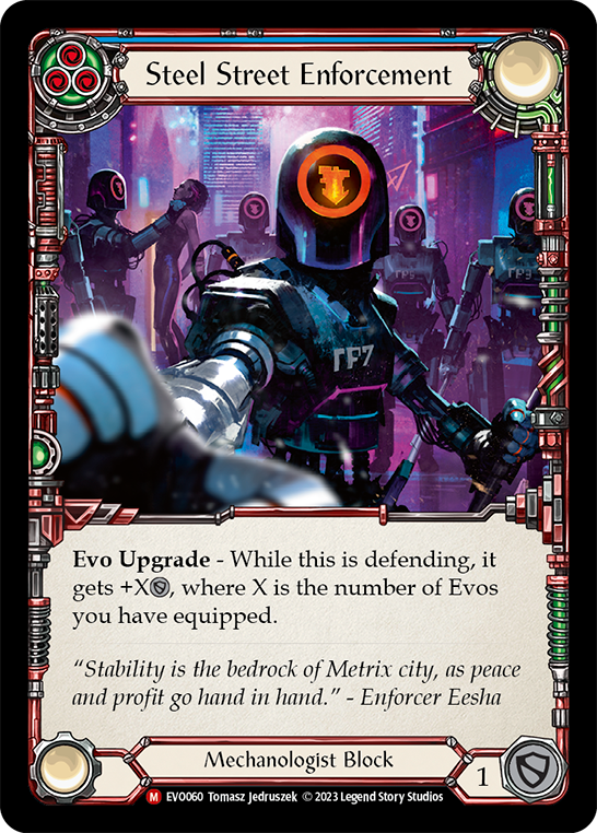 Steel Street Enforcement [EVO060] (Bright Lights)  Rainbow Foil | Pegasus Games WI