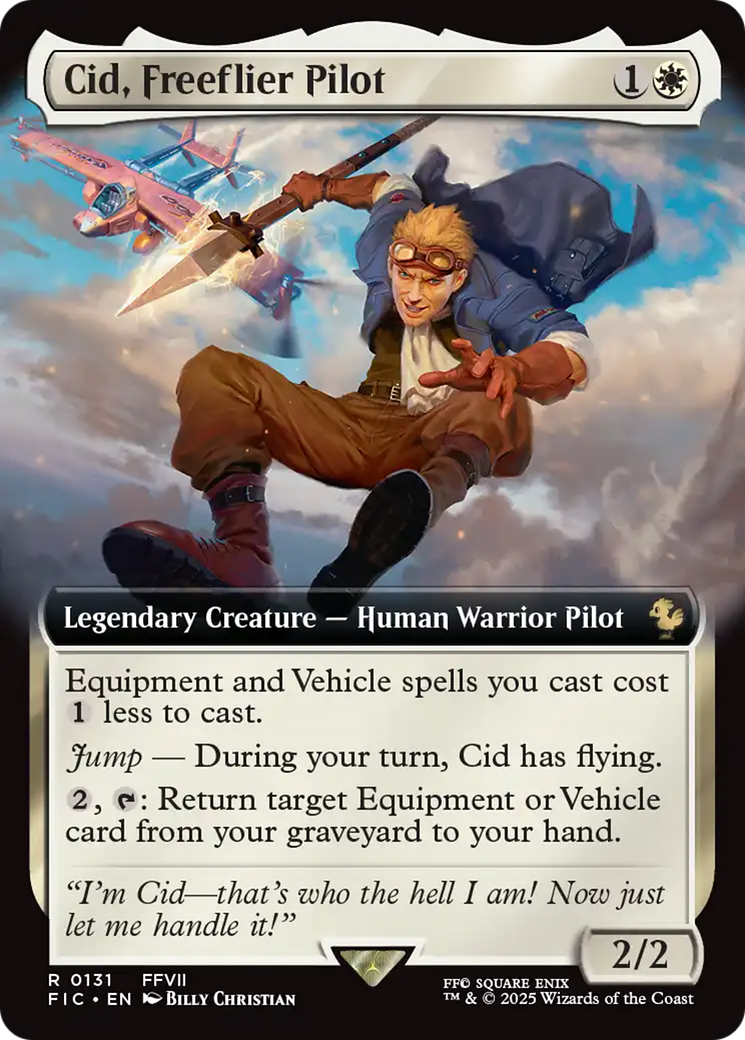 Cid, Freeflier Pilot (Extended Art) [FINAL FANTASY Commander] | Pegasus Games WI