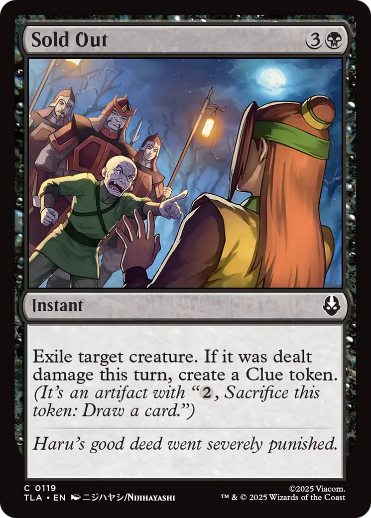 Sold Out [Avatar: The Last Airbender] | Pegasus Games WI