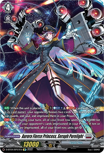 Aurora Fierce Princess, Seraph Purelight (D-BT04/SP07EN) [Awakening of Chakrabarthi] | Pegasus Games WI