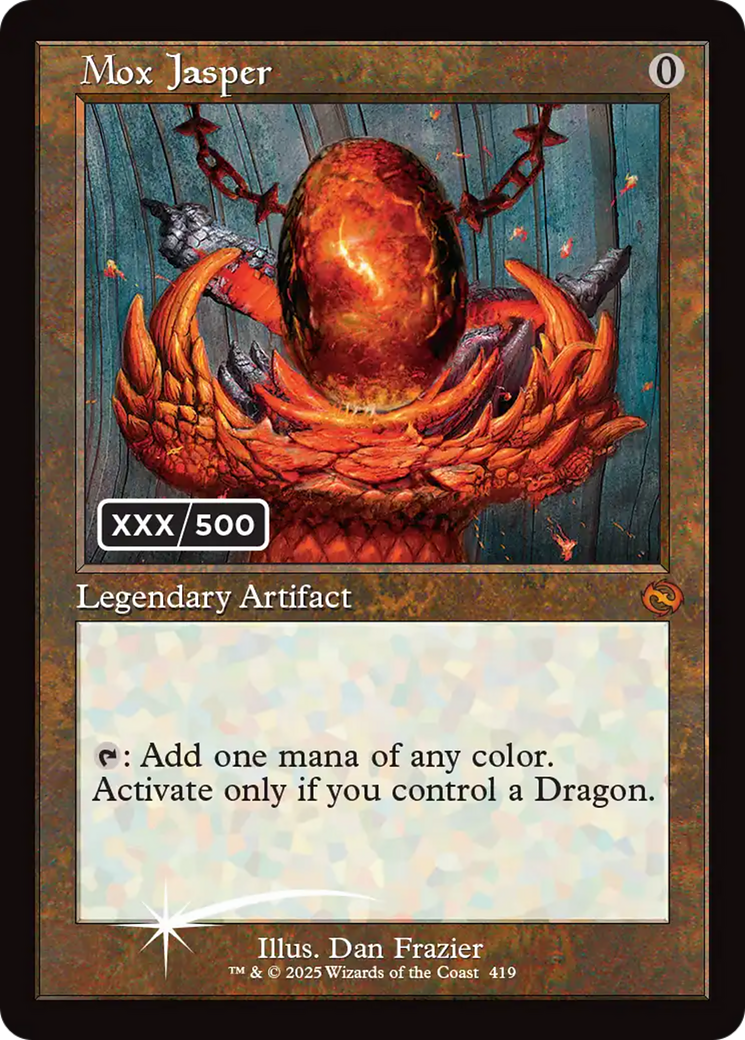 Mox Jasper (Serial Numbered) [Tarkir: Dragonstorm] | Pegasus Games WI