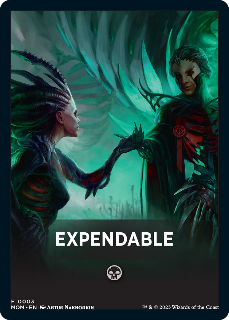 Expendable Theme Card [March of the Machine Tokens] | Pegasus Games WI