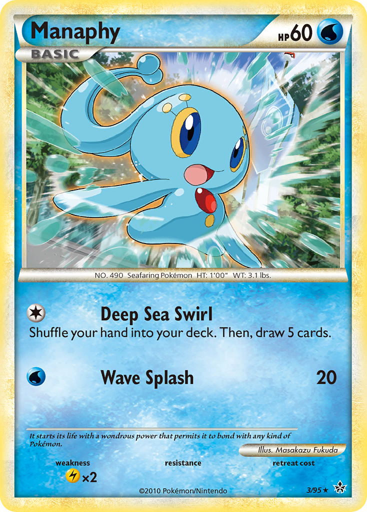 Manaphy (3/95) [HeartGold & SoulSilver: Unleashed] | Pegasus Games WI