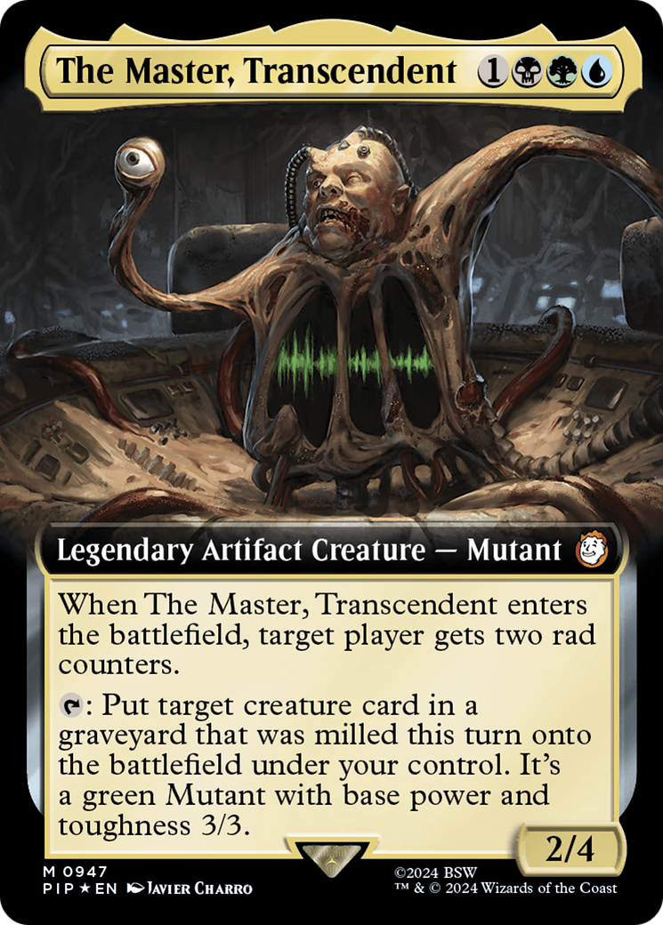 The Master, Transcendent (Extended Art) (Surge Foil) [Fallout] | Pegasus Games WI