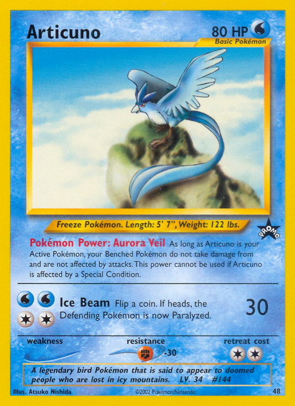 Articuno (48) [Wizards of the Coast: Black Star Promos] | Pegasus Games WI