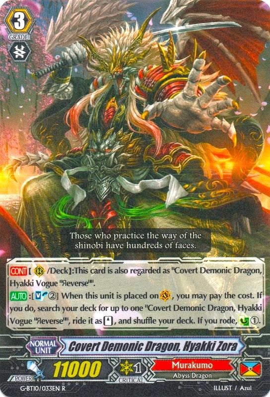 Covert Demonic Dragon, Hyakki Zora (G-BT10/033EN) [Raging Clash of the Blade Fangs] | Pegasus Games WI