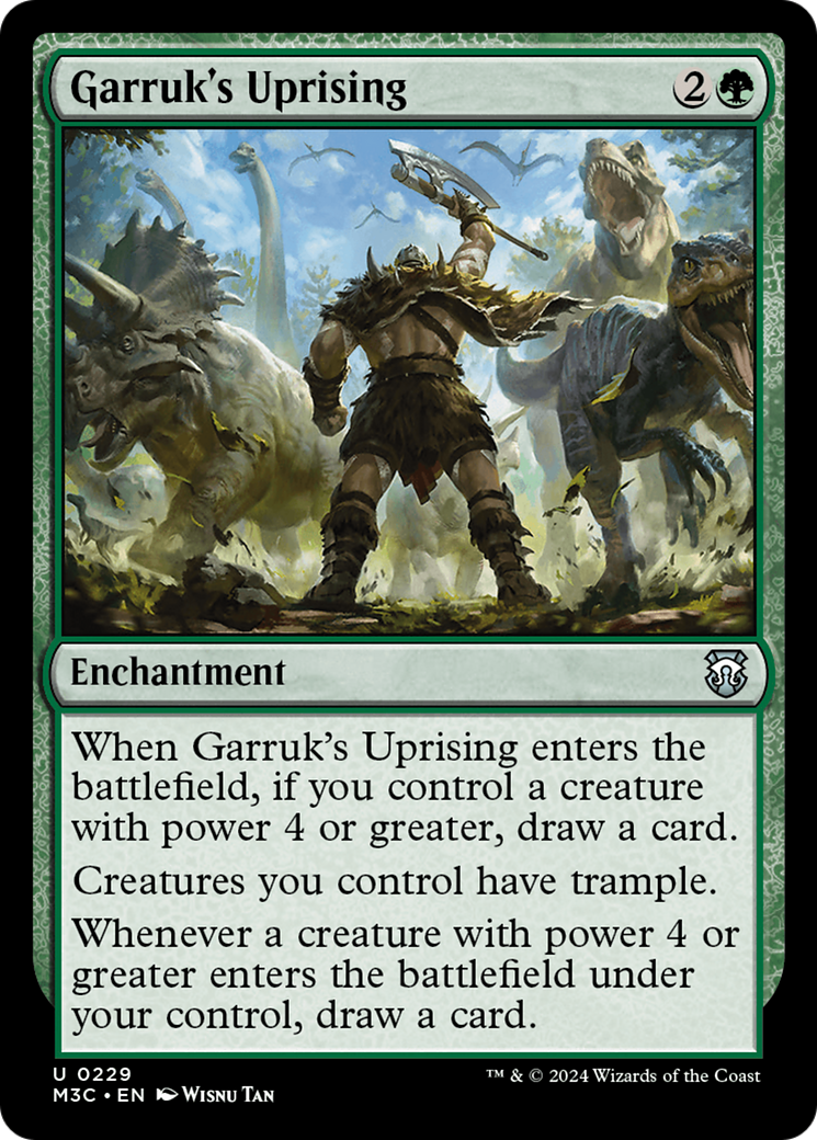 Garruk's Uprising (Ripple Foil) [Modern Horizons 3 Commander] | Pegasus Games WI