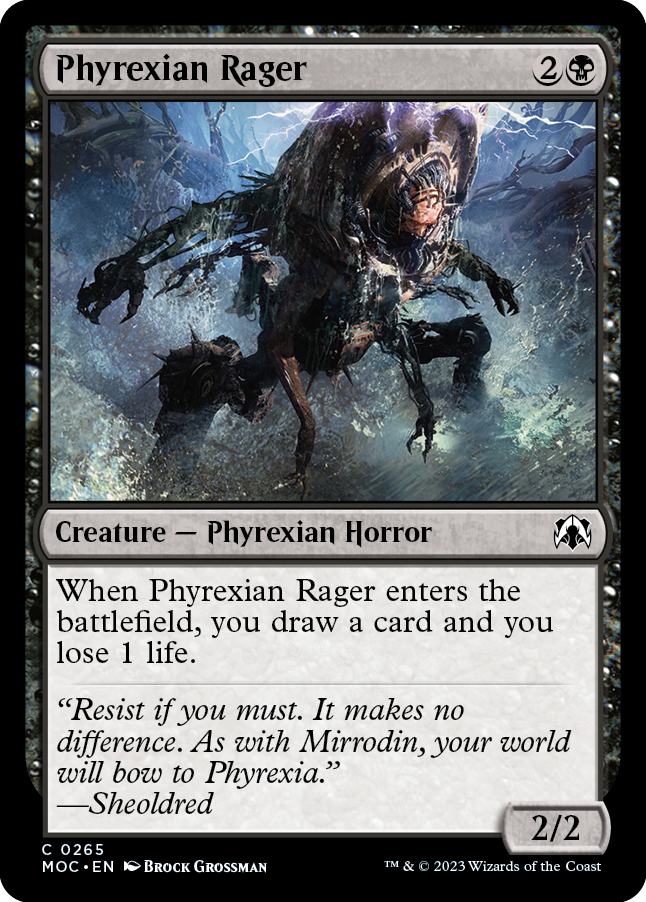 Phyrexian Rager [March of the Machine Commander] | Pegasus Games WI