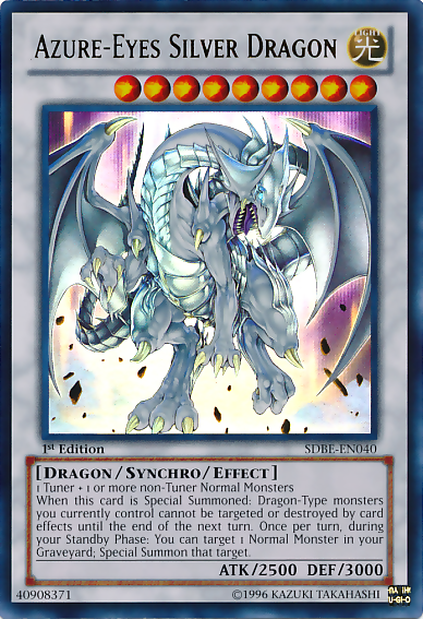 Azure-Eyes Silver Dragon [SDBE-EN040] Ultra Rare | Pegasus Games WI