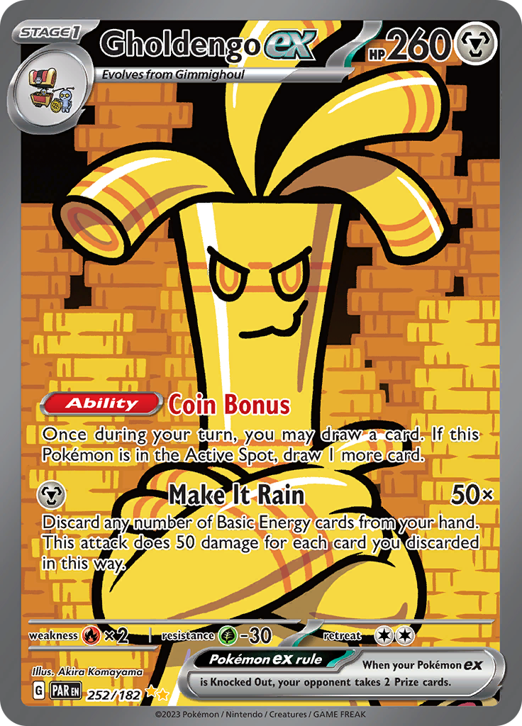 Gholdengo ex (252/182) [Scarlet & Violet: Paradox Rift] | Pegasus Games WI