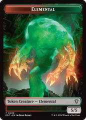 Rhino Warrior // Elemental (0009) Double-Sided Token [Lorwyn Eclipsed Tokens] | Pegasus Games WI