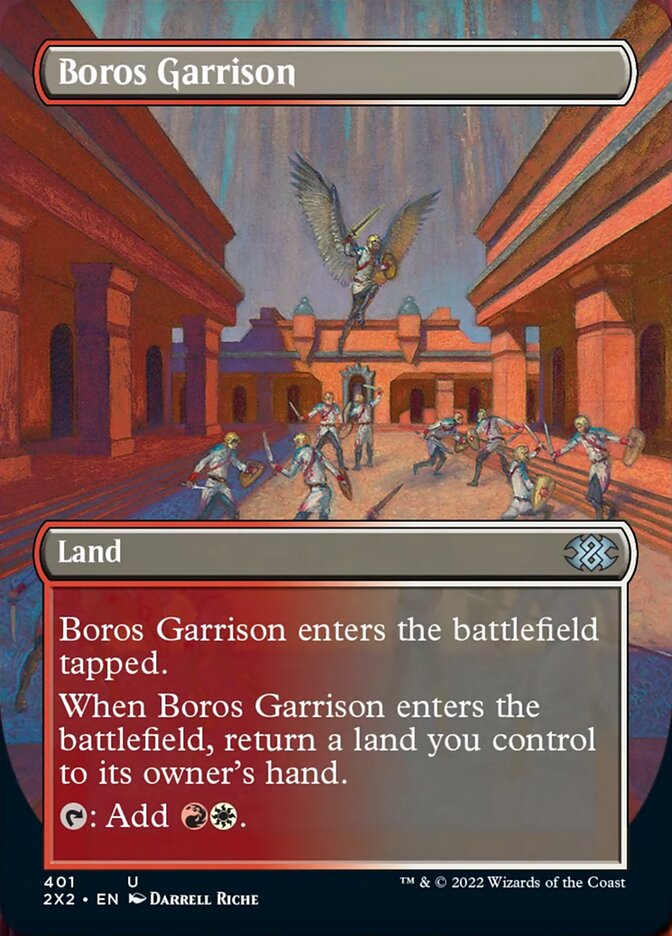 Boros Garrison (Borderless Alternate Art) [Double Masters 2022] | Pegasus Games WI
