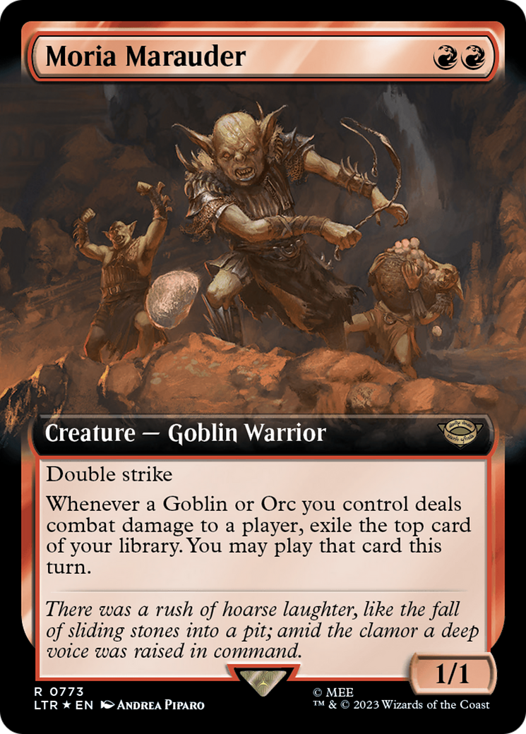 Moria Marauder (Extended Art) (Surge Foil) [The Lord of the Rings: Tales of Middle-Earth] | Pegasus Games WI