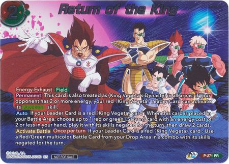 Return of the King (Vicious Rejuvenation Revival Pack) (P-271) [Promotion Cards] | Pegasus Games WI