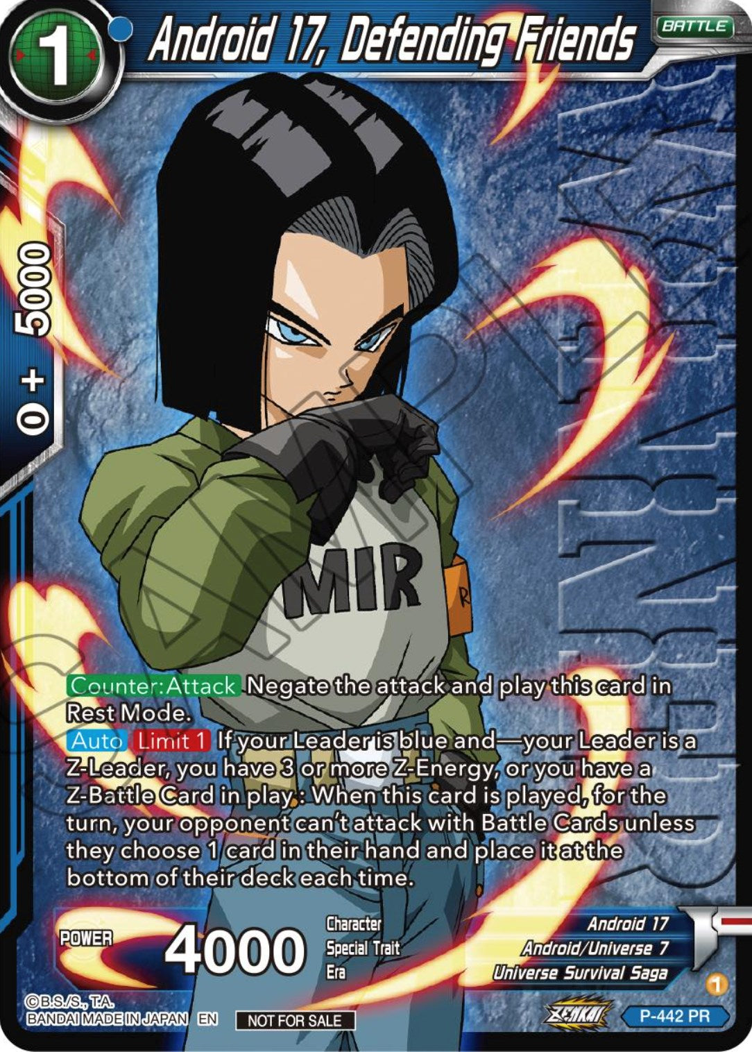 Android 17, Defending Friends (Winner) (P-442) [Tournament Promotion Cards] | Pegasus Games WI