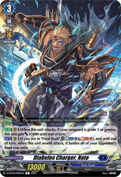 Diabolos Charger, Nate (D-BT03/069EN) [Advance of Intertwined Stars] | Pegasus Games WI