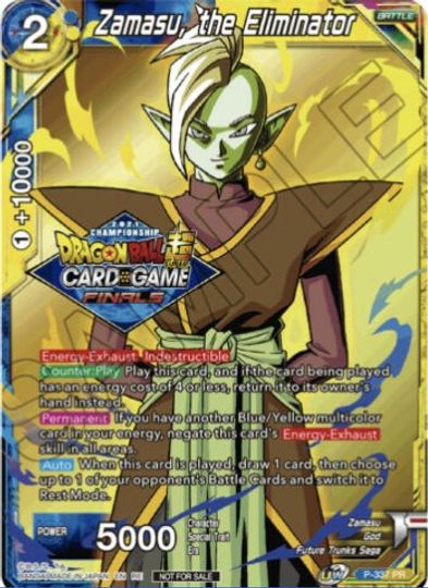 Zamasu, the Eliminator (Championship Pack 2021 Vault Set) (P-337) [Tournament Promotion Cards] | Pegasus Games WI