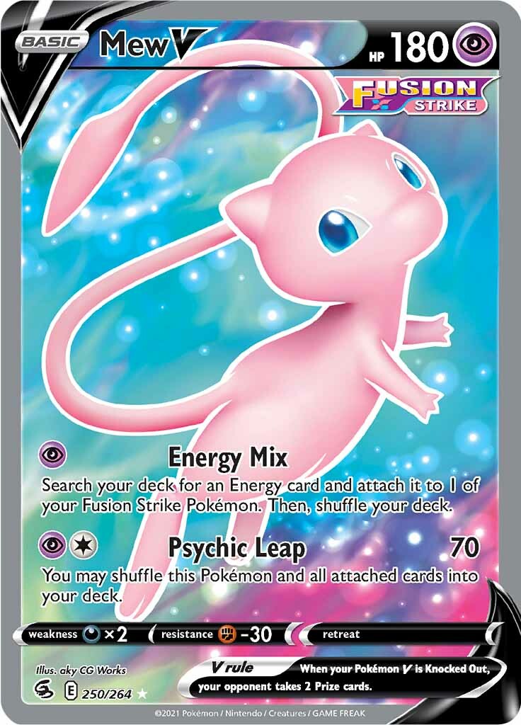 Mew V (250/264) [Sword & Shield: Fusion Strike] | Pegasus Games WI