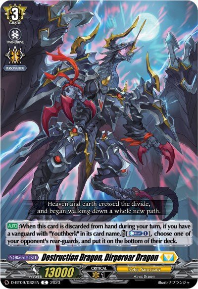 Destruction Dragon, Dirgeroar Dragon (D-BT09/082EN) [Dragontree Invasion] | Pegasus Games WI