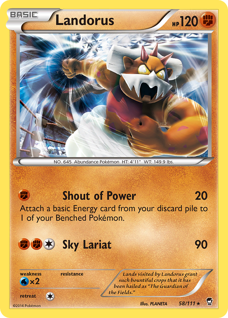 Landorus (58/111) [XY: Furious Fists] | Pegasus Games WI