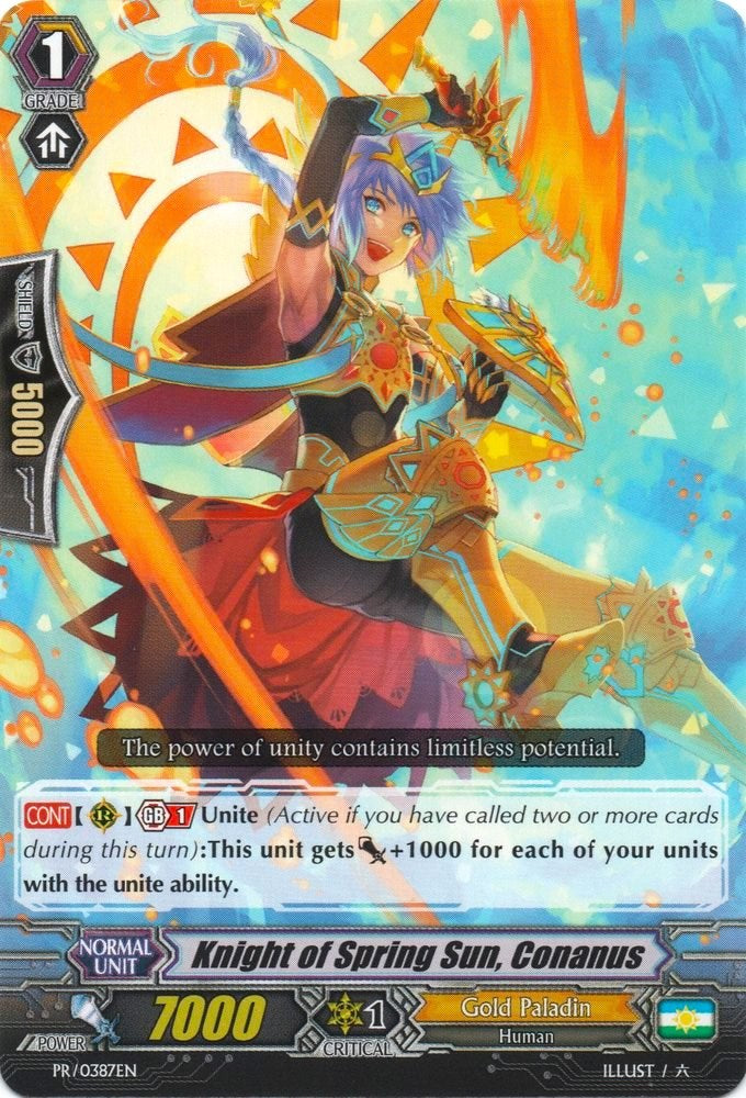 Knight ofring Sun, Conanus (PR/0387EN) [Promo Cards] | Pegasus Games WI