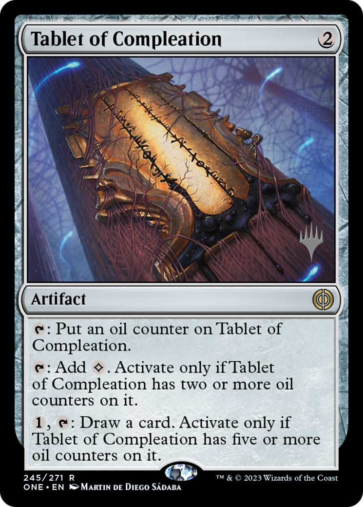 Tablet of Compleation (Promo Pack) [Phyrexia: All Will Be One Promos] | Pegasus Games WI