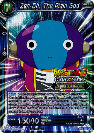 Zen-Oh, The Plain God (BT2-060) [Judge Promotion Cards] | Pegasus Games WI