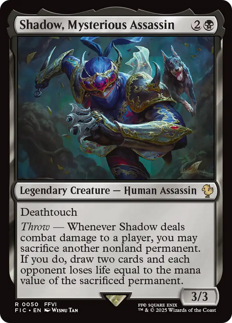 Shadow, Mysterious Assassin [FINAL FANTASY Commander] | Pegasus Games WI