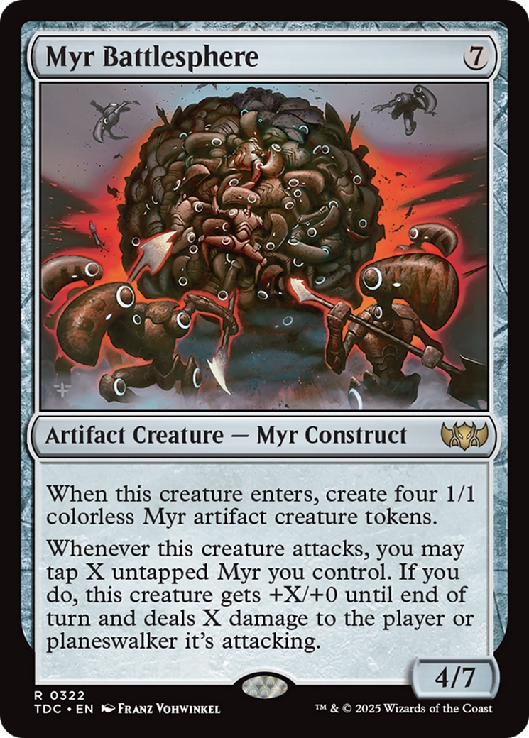 Myr Battlesphere [Tarkir: Dragonstorm Commander] | Pegasus Games WI