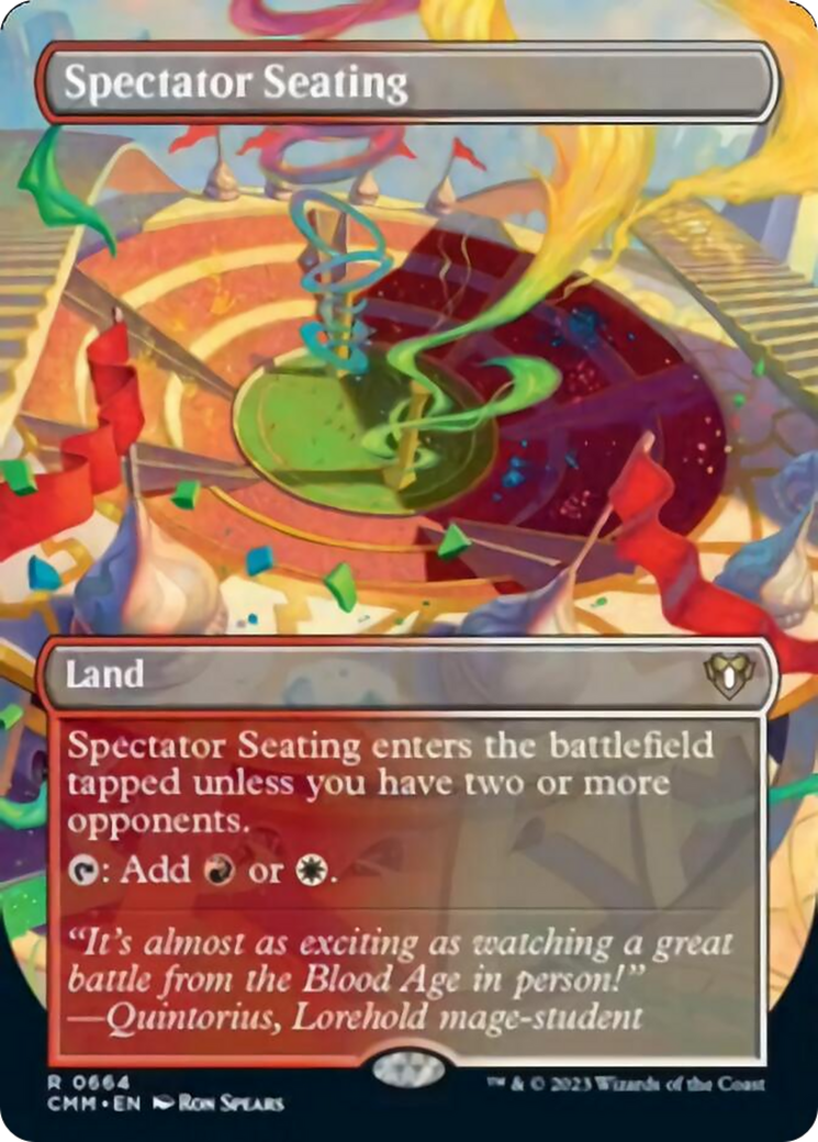 Spectator Seating (Borderless Alternate Art) [Commander Masters] | Pegasus Games WI