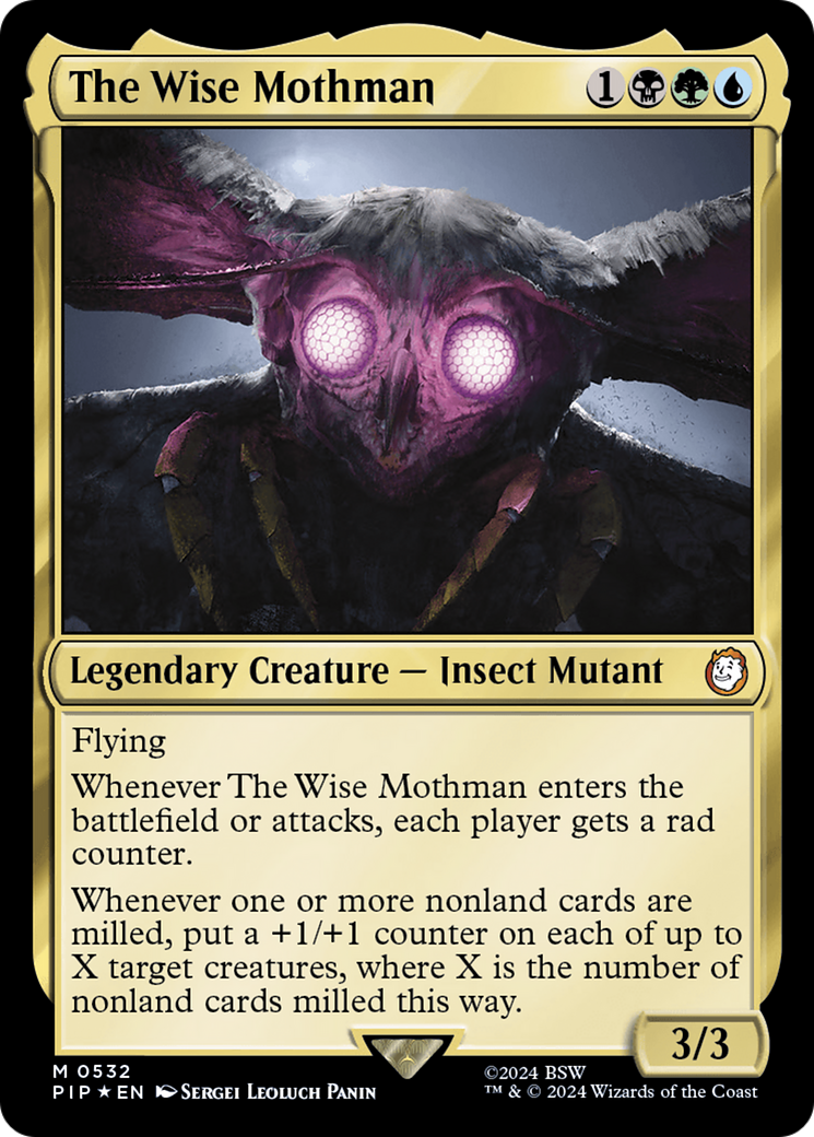 The Wise Mothman (Surge Foil) [Fallout] | Pegasus Games WI