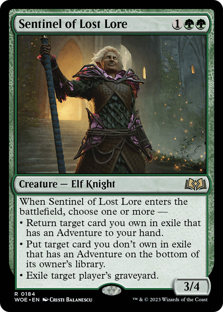 Sentinel of Lost Lore [Wilds of Eldraine] | Pegasus Games WI