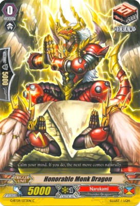 Honorable Monk Dragon (G-BT09/073EN) [Divine Dragon Caper] | Pegasus Games WI