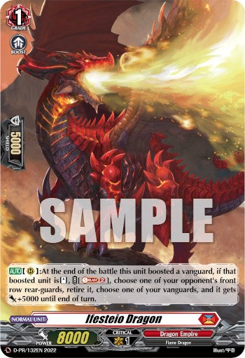 Ifesteio Dragon (D-PR/132EN) [D Promo Cards] | Pegasus Games WI